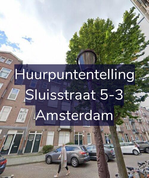 Foto gevel Huurpuntentelling voor Sluisstraat 5-3, Amsterdam