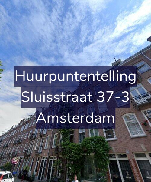 Foto gevel Huurpuntentelling voor Sluisstraat 37-3, Amsterdam