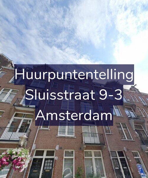 Foto gevel Huurpuntentelling voor Sluisstraat 9-3, Amsterdam