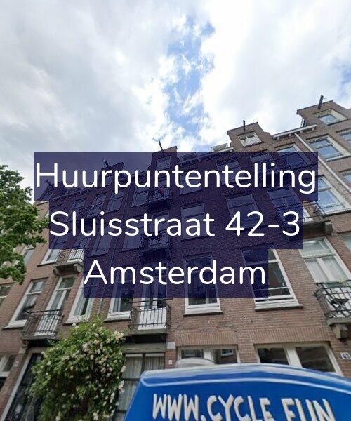 Foto gevel Huurpuntentelling voor Sluisstraat 42-3, Amsterdam