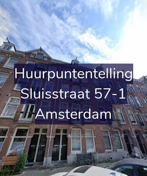 Foto gevel Huurpuntentelling voor Sluisstraat 57-1, Amsterdam