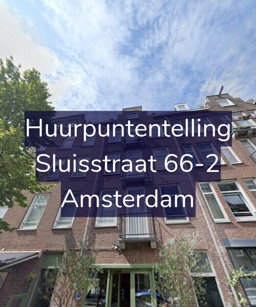 Foto gevel Huurpuntentelling voor Sluisstraat 66-2, Amsterdam