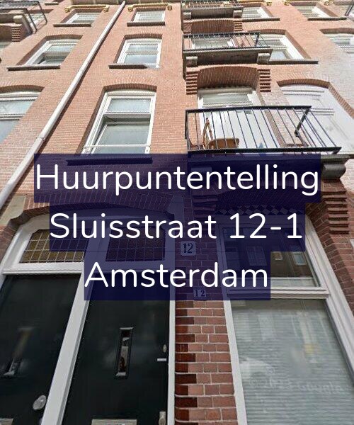 Foto gevel Huurpuntentelling voor Sluisstraat 12-1, Amsterdam