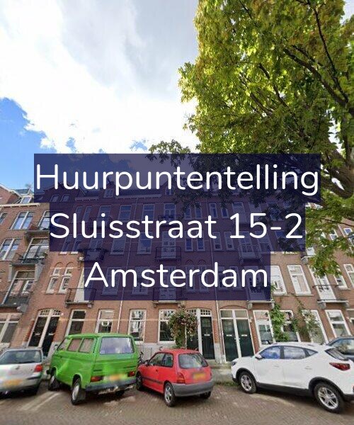 Foto gevel Huurpuntentelling voor Sluisstraat 15-2, Amsterdam