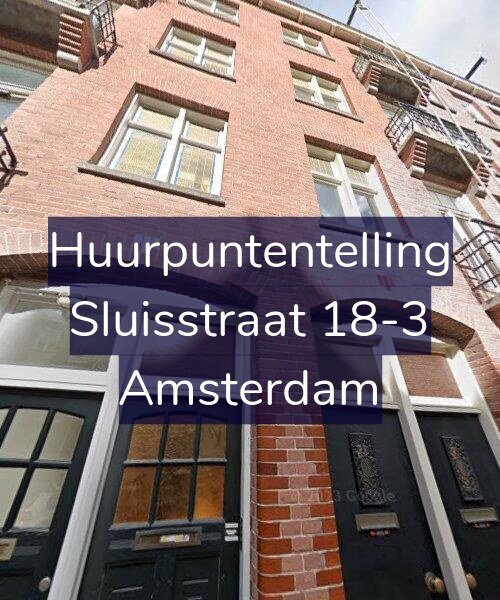 Foto gevel Huurpuntentelling voor Sluisstraat 18-3, Amsterdam