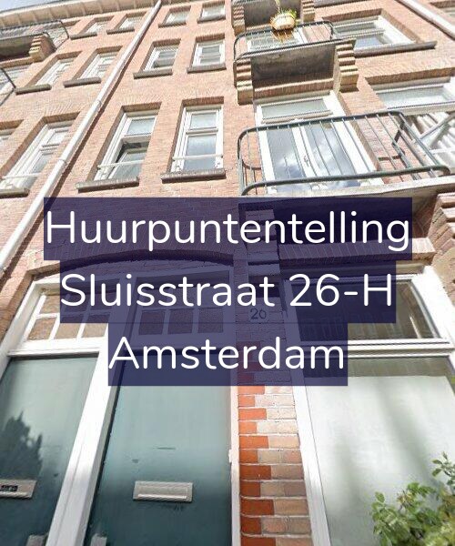 Foto gevel Huurpuntentelling voor Sluisstraat 26-H, Amsterdam