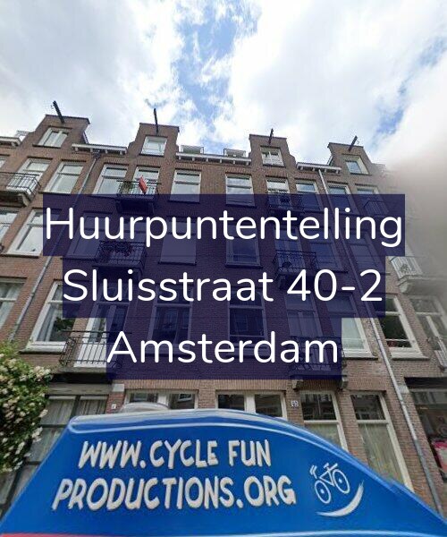 Foto gevel Huurpuntentelling voor Sluisstraat 40-2, Amsterdam