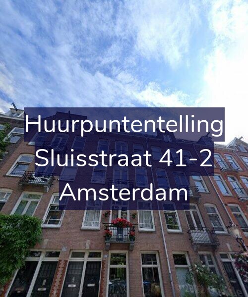 Foto gevel Huurpuntentelling voor Sluisstraat 41-2, Amsterdam