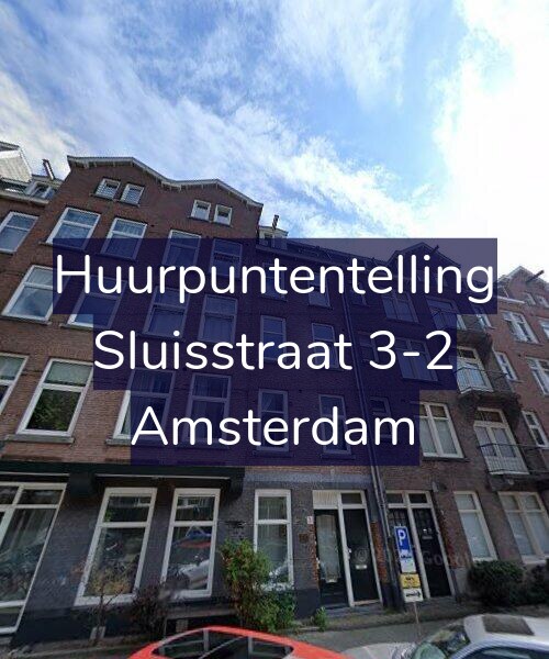 Foto gevel Huurpuntentelling voor Sluisstraat 3-2, Amsterdam