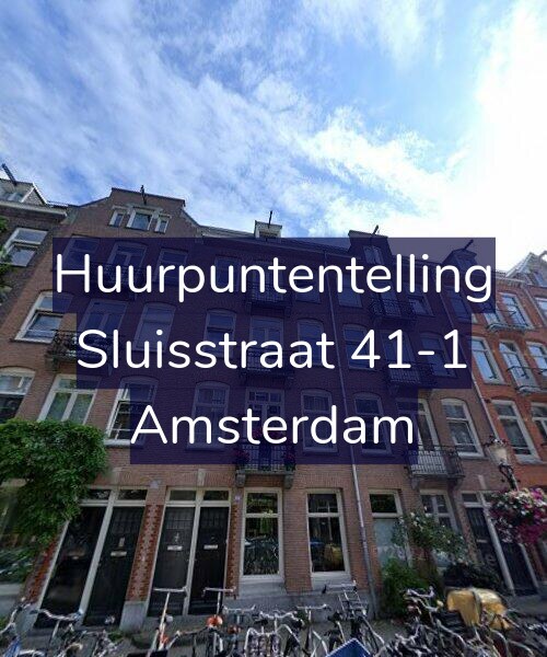 Foto gevel Huurpuntentelling voor Sluisstraat 41-1, Amsterdam