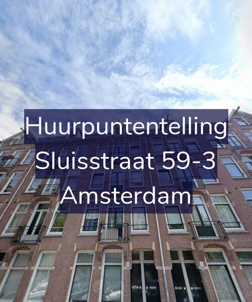 Foto gevel Huurpuntentelling voor Sluisstraat 59-3, Amsterdam