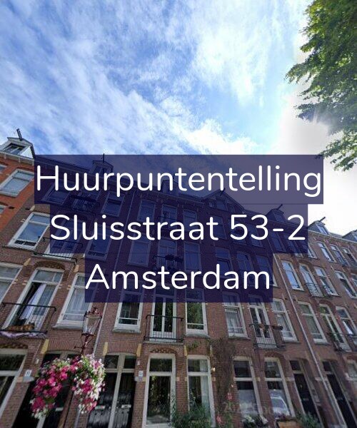 Foto gevel Huurpuntentelling voor Sluisstraat 53-2, Amsterdam