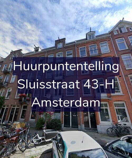 Foto gevel Huurpuntentelling voor Sluisstraat 43-H, Amsterdam