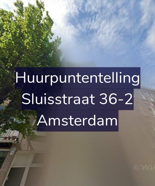 Foto gevel Huurpuntentelling voor Sluisstraat 36-2, Amsterdam