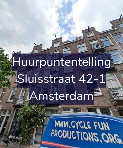 Foto gevel Huurpuntentelling voor Sluisstraat 42-1, Amsterdam