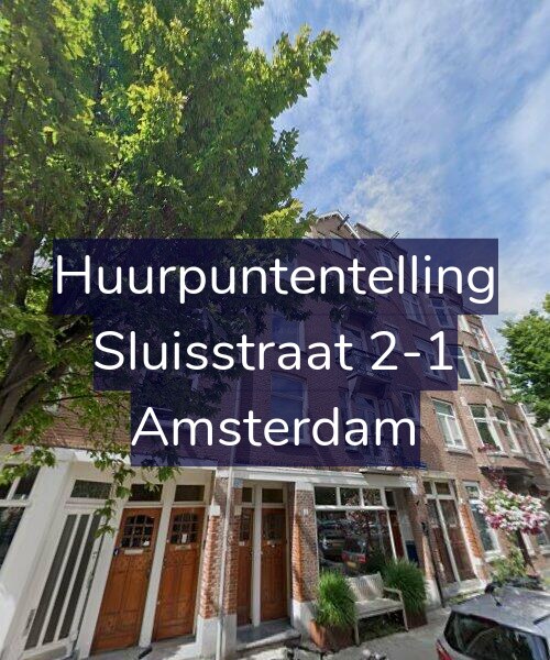 Foto gevel Huurpuntentelling voor Sluisstraat 2-1, Amsterdam