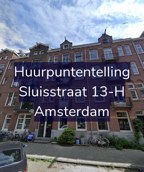 Foto gevel Huurpuntentelling voor Sluisstraat 13-H, Amsterdam