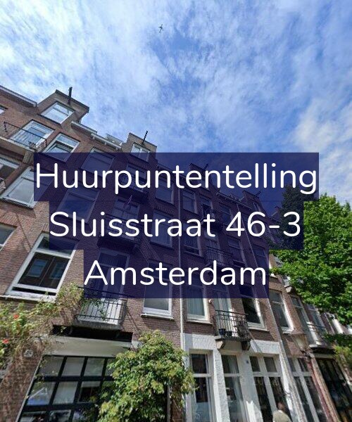 Foto gevel Huurpuntentelling voor Sluisstraat 46-3, Amsterdam