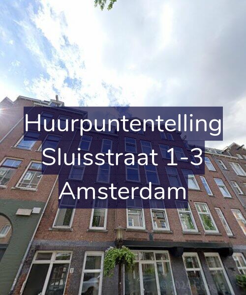 Foto gevel Huurpuntentelling voor Sluisstraat 1-3, Amsterdam