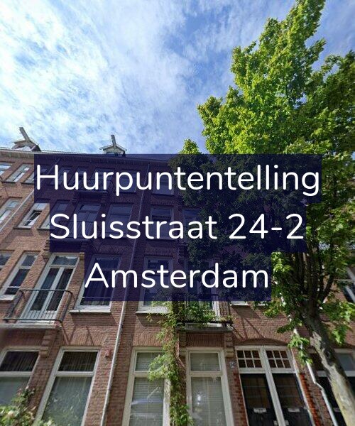 Foto gevel Huurpuntentelling voor Sluisstraat 24-2, Amsterdam