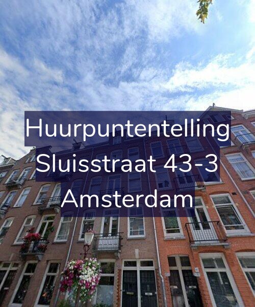 Foto gevel Huurpuntentelling voor Sluisstraat 43-3, Amsterdam