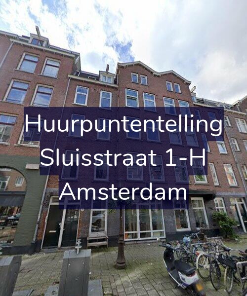 Foto gevel Huurpuntentelling voor Sluisstraat 1-H, Amsterdam