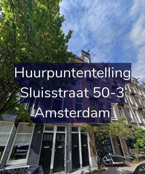 Foto gevel Huurpuntentelling voor Sluisstraat 50-3, Amsterdam
