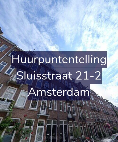 Foto gevel Huurpuntentelling voor Sluisstraat 21-2, Amsterdam