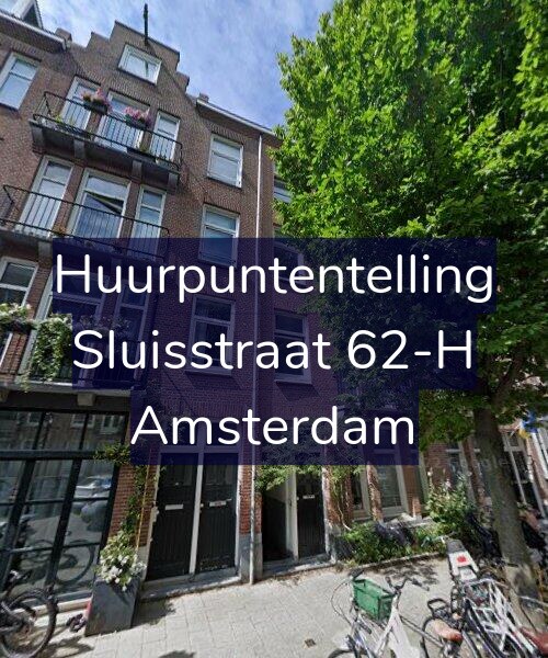 Foto gevel Huurpuntentelling voor Sluisstraat 62-H, Amsterdam