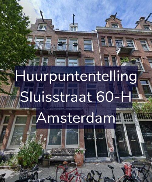 Foto gevel Huurpuntentelling voor Sluisstraat 60-H, Amsterdam