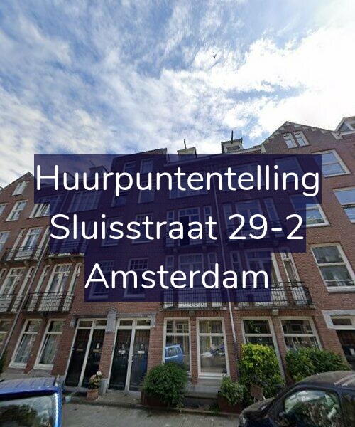 Foto gevel Huurpuntentelling voor Sluisstraat 29-2, Amsterdam