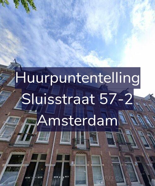 Foto gevel Huurpuntentelling voor Sluisstraat 57-2, Amsterdam