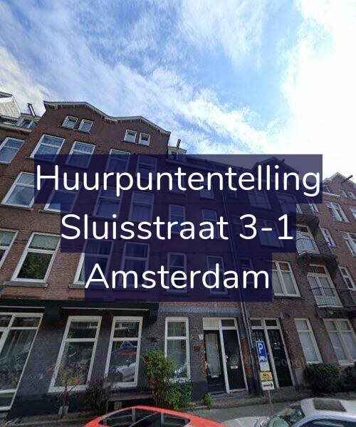 Foto gevel Huurpuntentelling voor Sluisstraat 3-1, Amsterdam