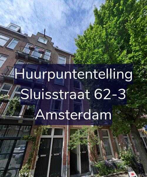 Foto gevel Huurpuntentelling voor Sluisstraat 62-3, Amsterdam