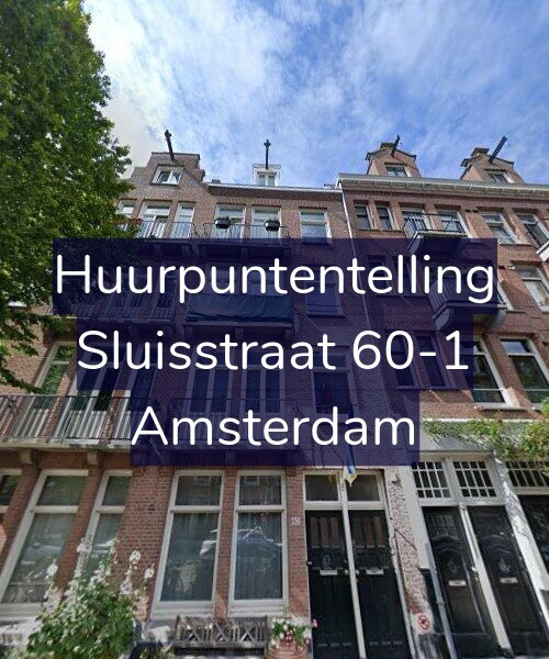 Foto gevel Huurpuntentelling voor Sluisstraat 60-1, Amsterdam