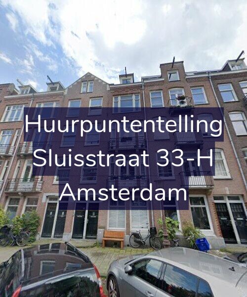 Foto gevel Huurpuntentelling voor Sluisstraat 33-H, Amsterdam