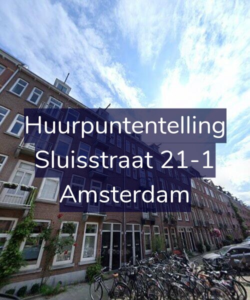 Foto gevel Huurpuntentelling voor Sluisstraat 21-1, Amsterdam