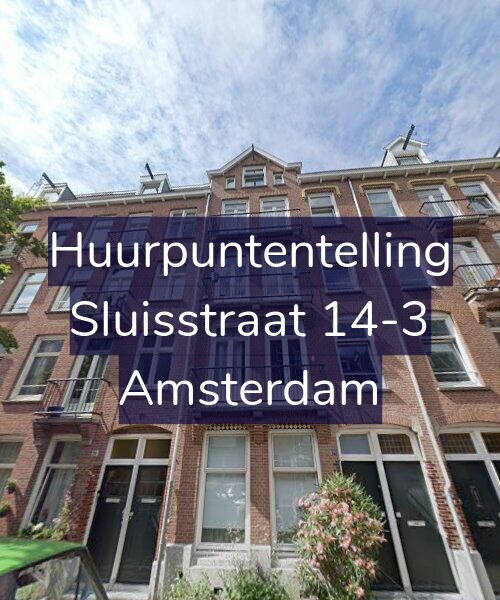 Foto gevel Huurpuntentelling voor Sluisstraat 14-3, Amsterdam