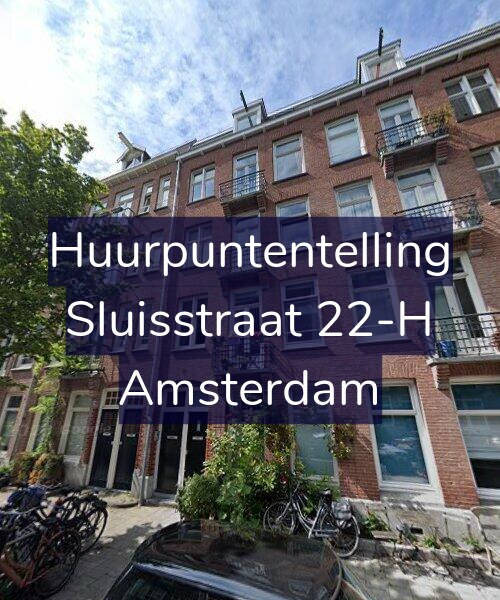 Foto gevel Huurpuntentelling voor Sluisstraat 22-H, Amsterdam