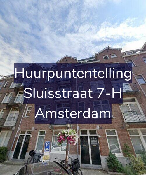 Foto gevel Huurpuntentelling voor Sluisstraat 7-H, Amsterdam