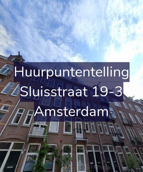 Foto gevel Huurpuntentelling voor Sluisstraat 19-3, Amsterdam