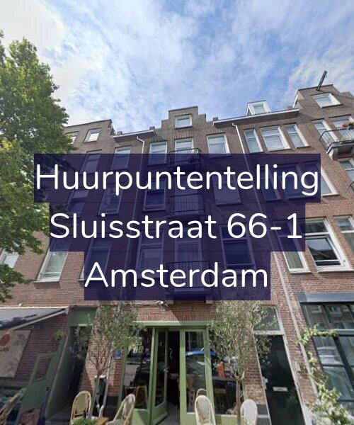 Foto gevel Huurpuntentelling voor Sluisstraat 66-1, Amsterdam