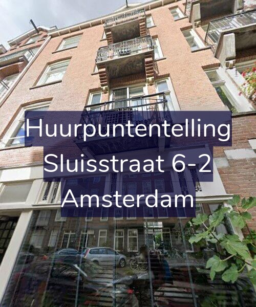 Foto gevel Huurpuntentelling voor Sluisstraat 6-2, Amsterdam