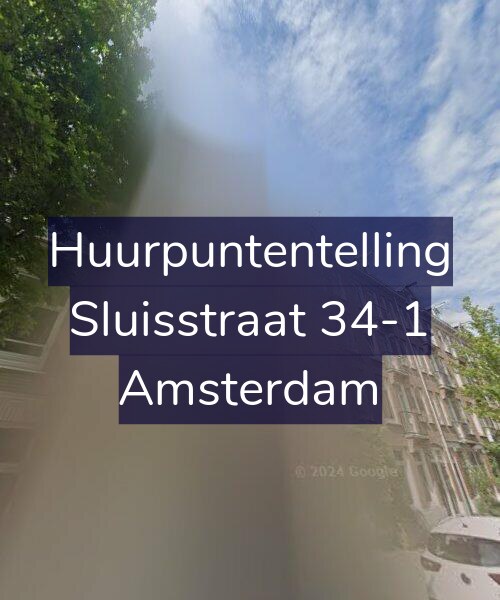 Foto gevel Huurpuntentelling voor Sluisstraat 34-1, Amsterdam