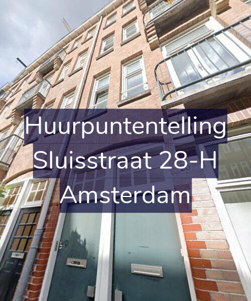Foto gevel Huurpuntentelling voor Sluisstraat 28-H, Amsterdam