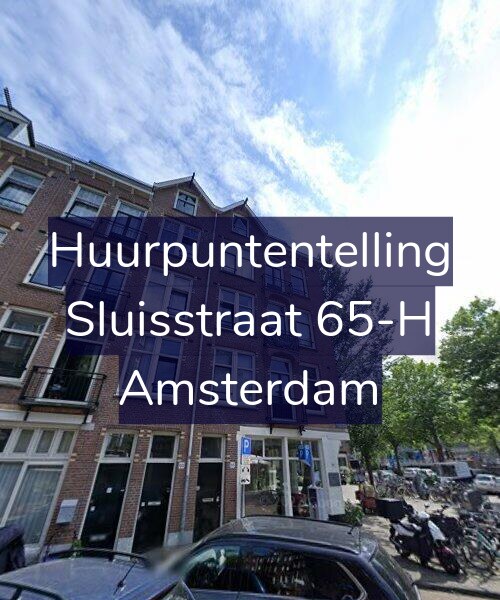 Foto gevel Huurpuntentelling voor Sluisstraat 65-H, Amsterdam