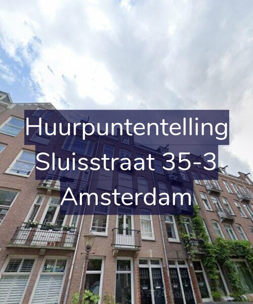 Foto gevel Huurpuntentelling voor Sluisstraat 35-3, Amsterdam