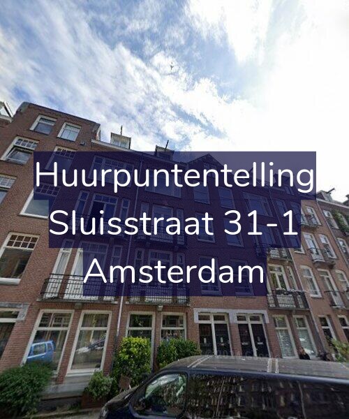 Foto gevel Huurpuntentelling voor Sluisstraat 31-1, Amsterdam
