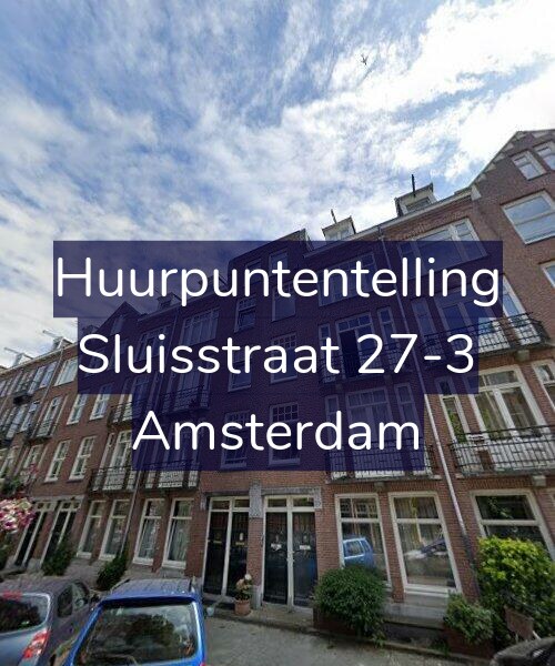 Foto gevel Huurpuntentelling voor Sluisstraat 27-3, Amsterdam