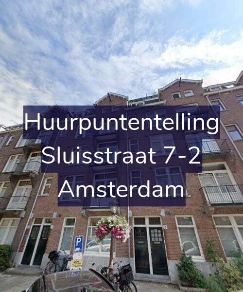 Foto gevel Huurpuntentelling voor Sluisstraat 7-2, Amsterdam